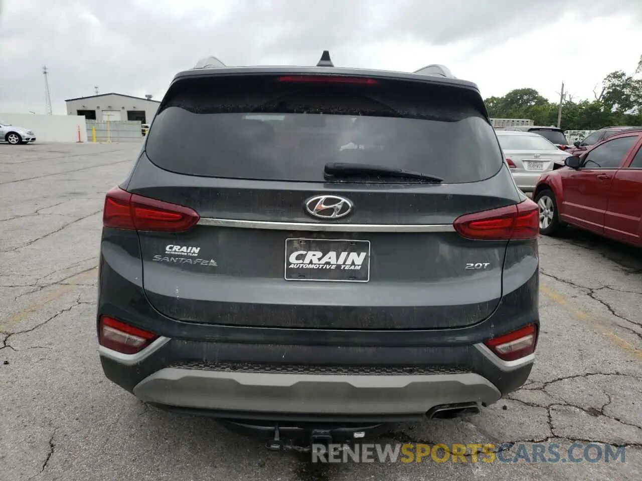 6 fotografías del automóvil dañado 5NMS53AA1KH066188 HYUNDAI SANTA FE 2019