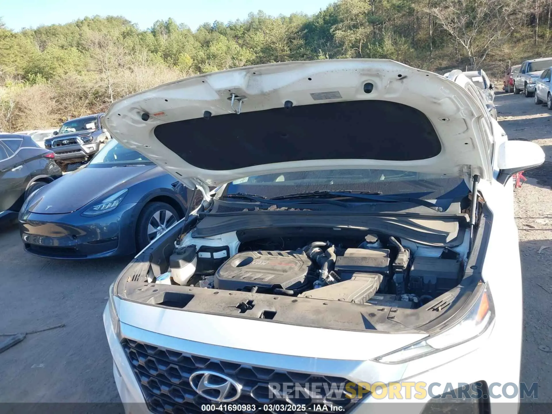 10 fotografías del automóvil dañado 5NMS53AA3KH051319 HYUNDAI SANTA FE 2019