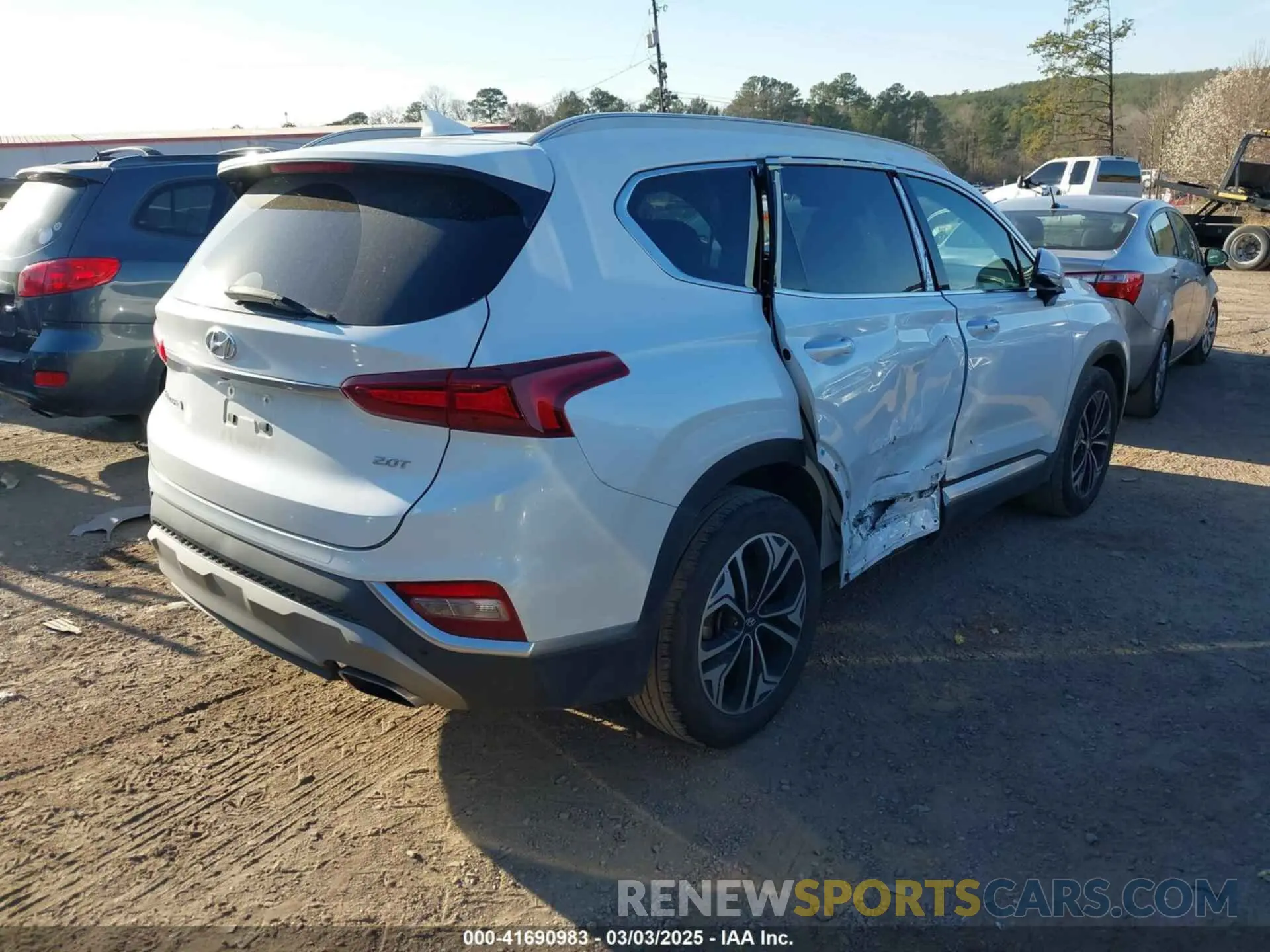 4 fotografías del automóvil dañado 5NMS53AA3KH051319 HYUNDAI SANTA FE 2019