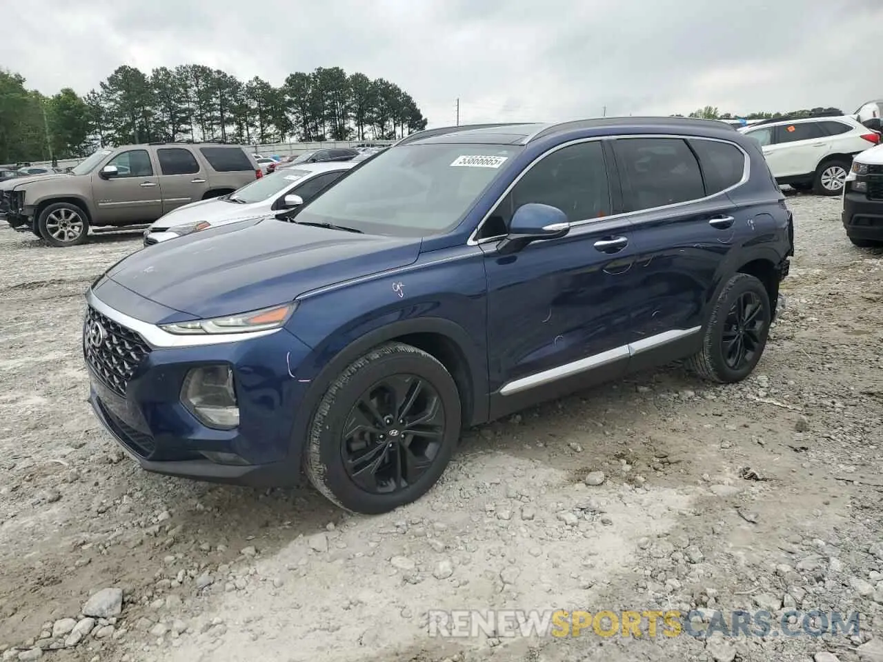 1 fotografías del automóvil dañado 5NMS53AA4KH013355 HYUNDAI SANTA FE 2019