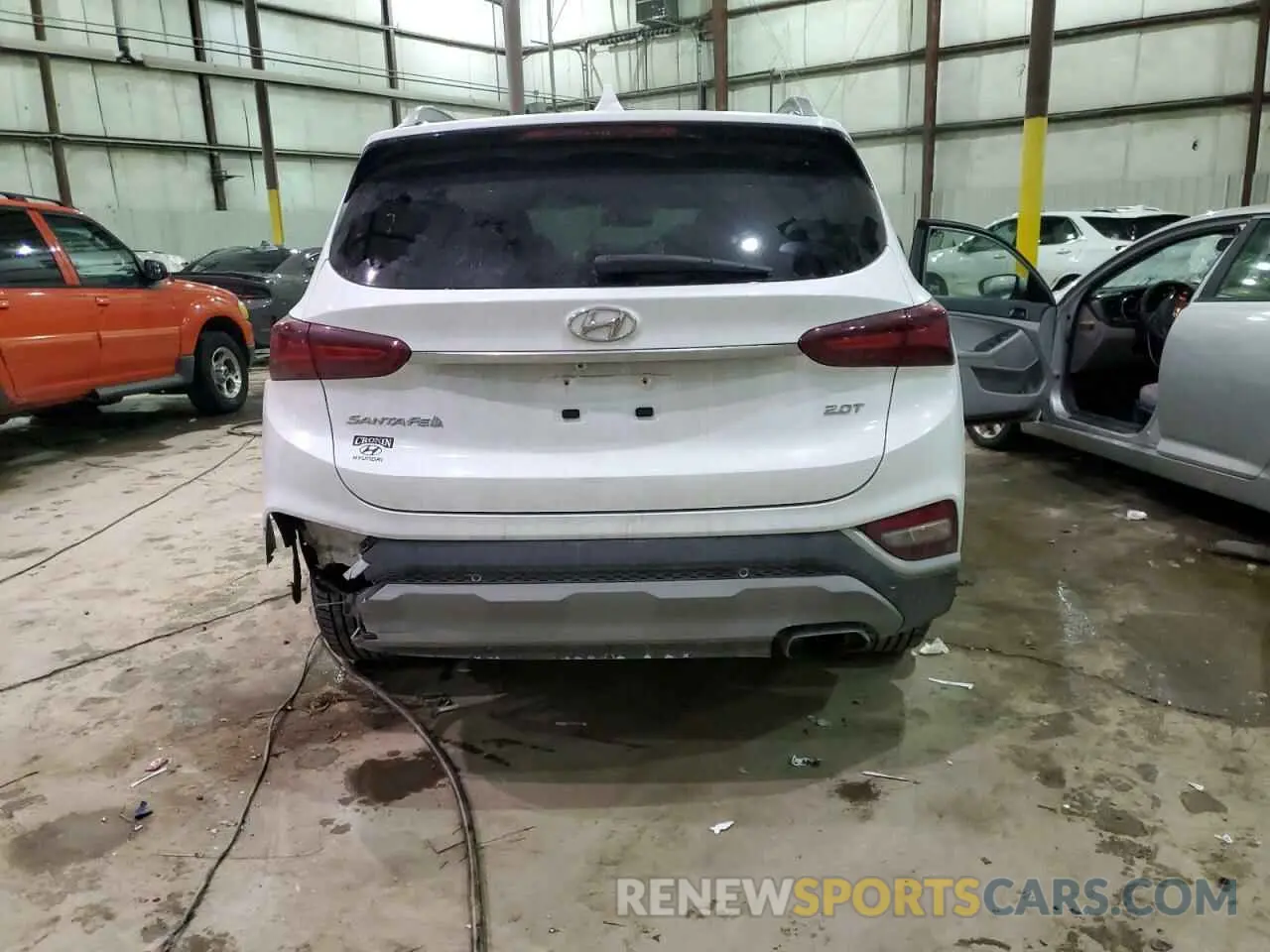 6 fotografías del automóvil dañado 5NMS53AA4KH073040 HYUNDAI SANTA FE 2019