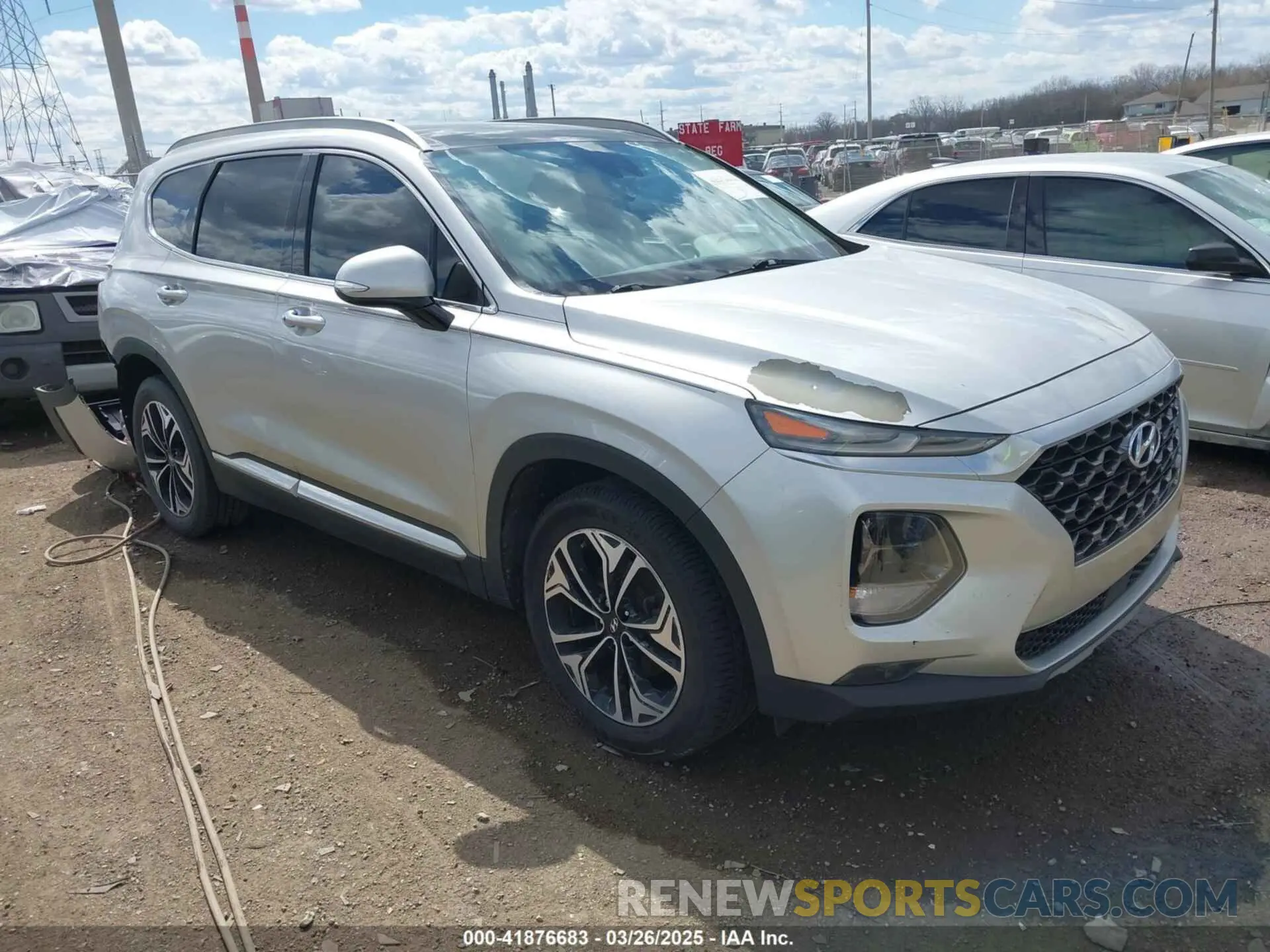 1 fotografías del automóvil dañado 5NMS53AA5KH026406 HYUNDAI SANTA FE 2019