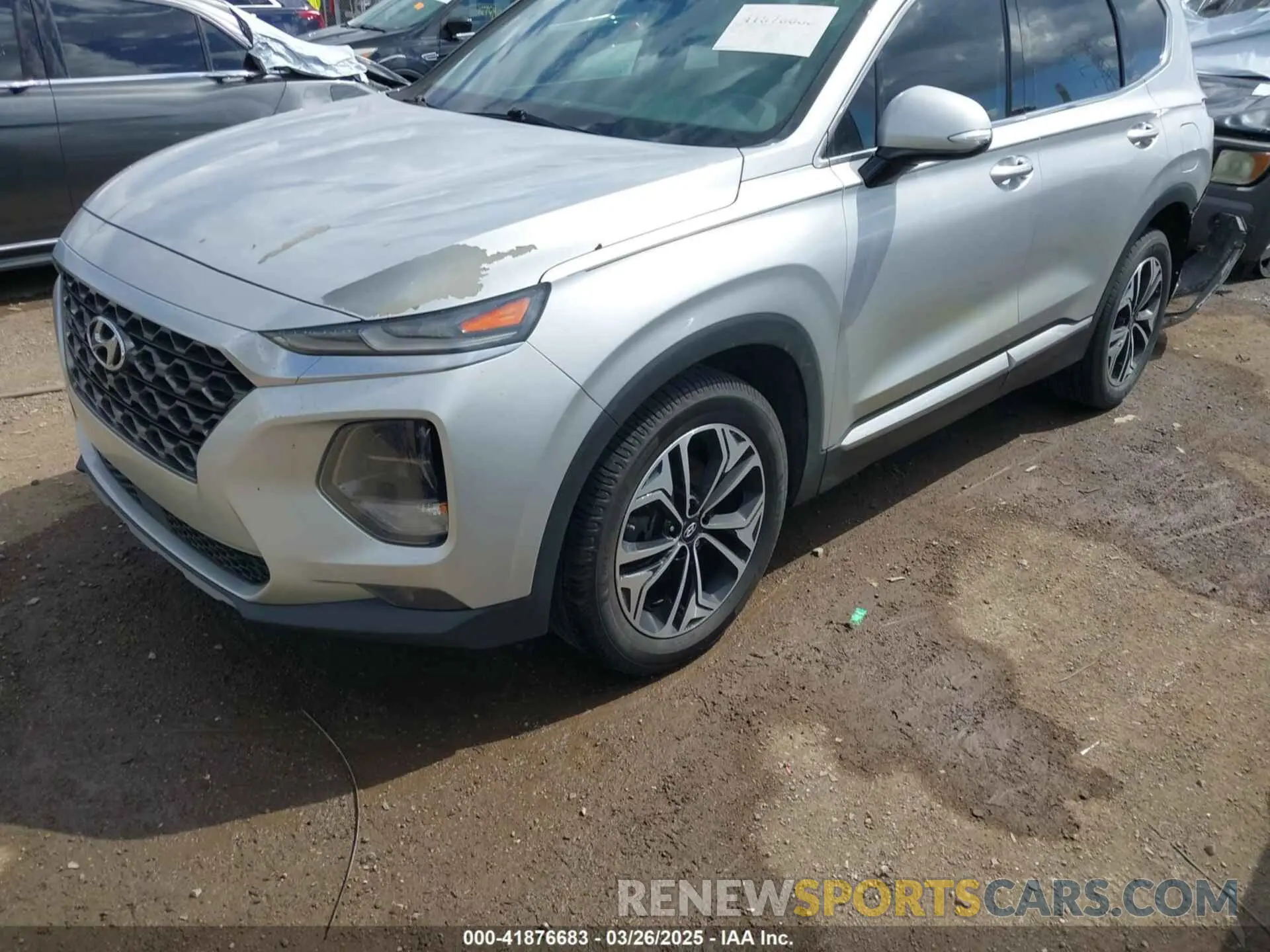 2 fotografías del automóvil dañado 5NMS53AA5KH026406 HYUNDAI SANTA FE 2019