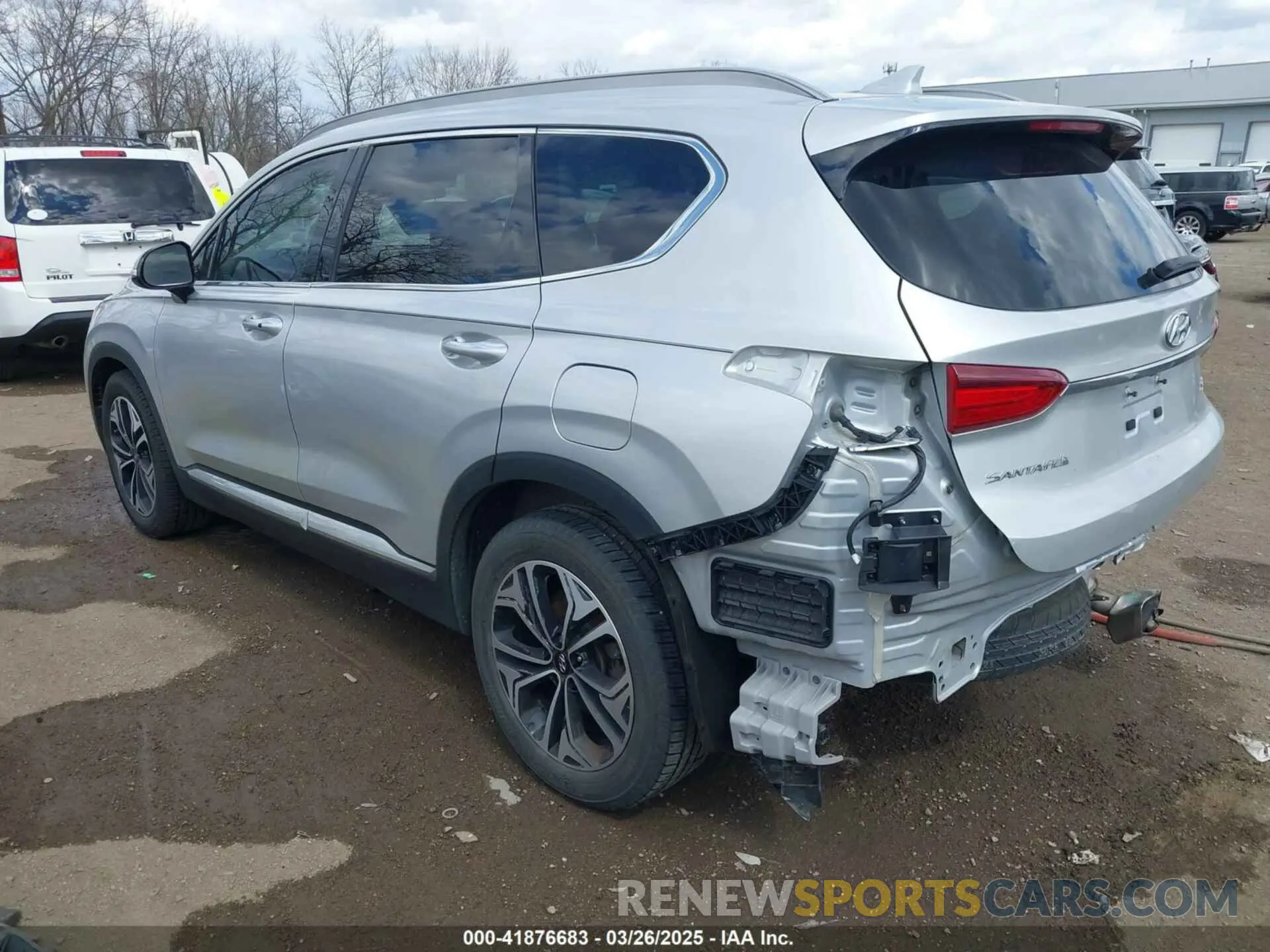 3 fotografías del automóvil dañado 5NMS53AA5KH026406 HYUNDAI SANTA FE 2019