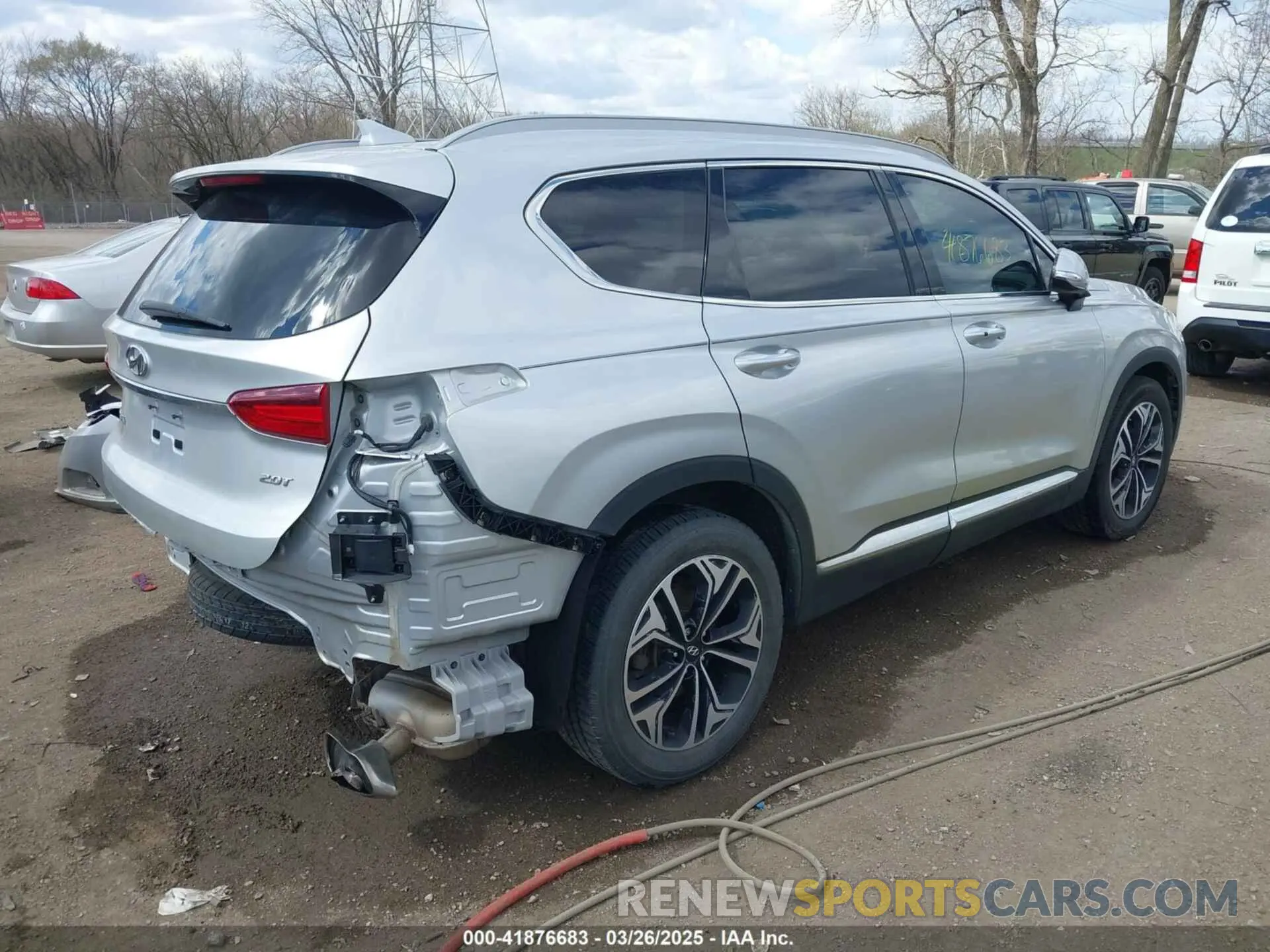 4 fotografías del automóvil dañado 5NMS53AA5KH026406 HYUNDAI SANTA FE 2019