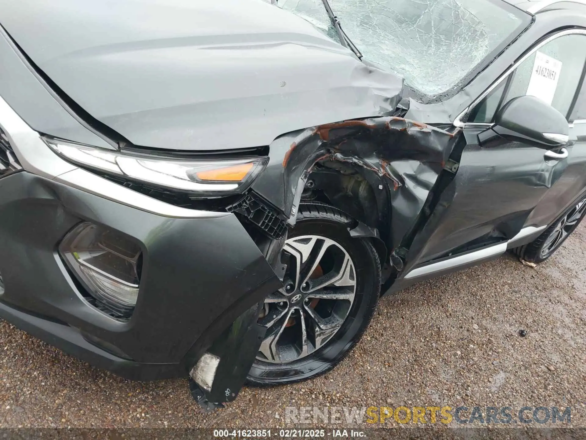 6 fotografías del automóvil dañado 5NMS53AA9KH055620 HYUNDAI SANTA FE 2019