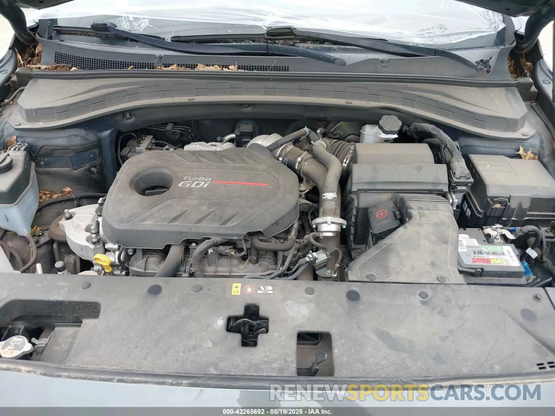 10 fotografías del automóvil dañado 5NMS53AA9KH116223 HYUNDAI SANTA FE 2019