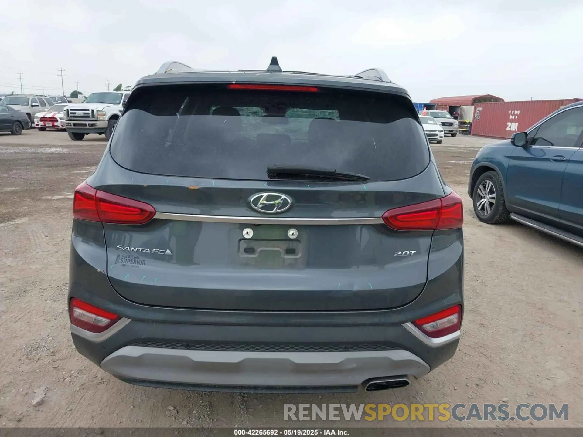 16 fotografías del automóvil dañado 5NMS53AA9KH116223 HYUNDAI SANTA FE 2019