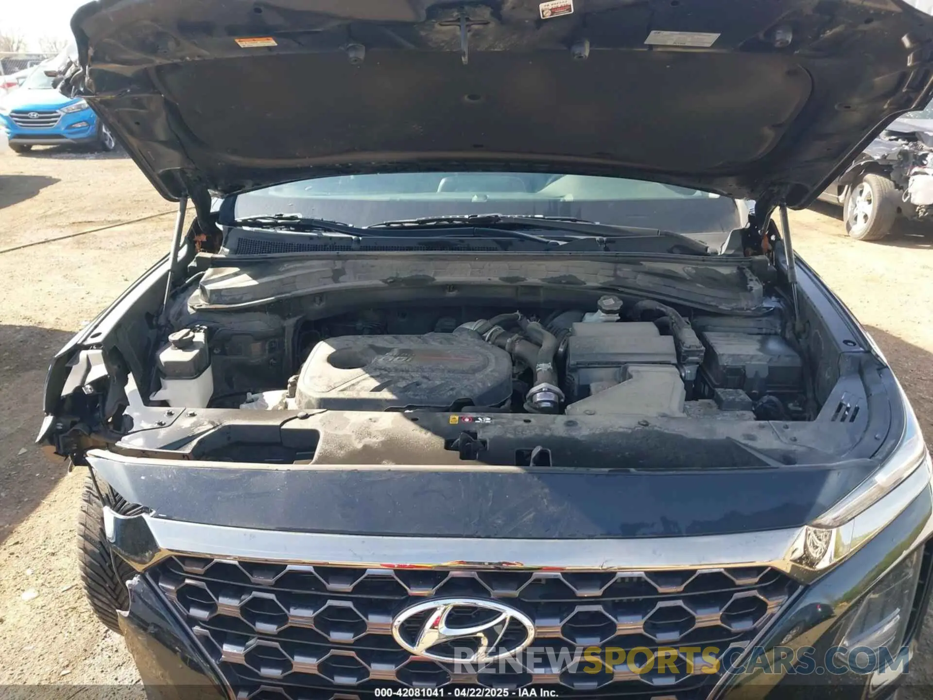 10 fotografías del automóvil dañado 5NMS53AAXKH083541 HYUNDAI SANTA FE 2019