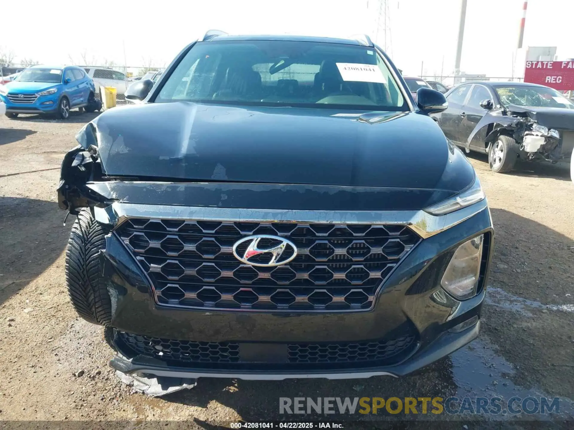 13 fotografías del automóvil dañado 5NMS53AAXKH083541 HYUNDAI SANTA FE 2019