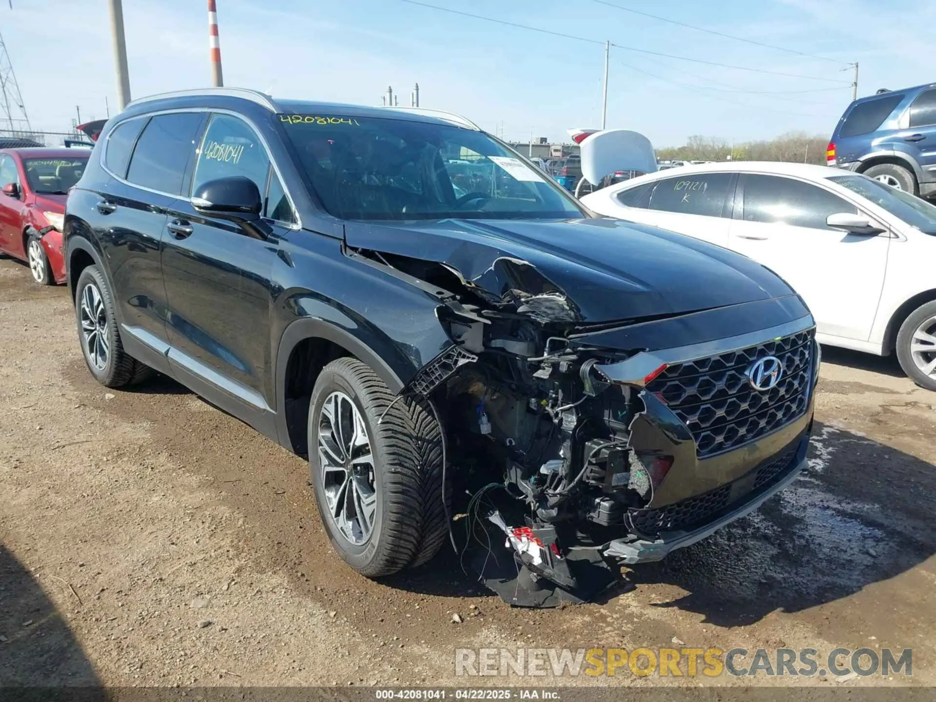 6 fotografías del automóvil dañado 5NMS53AAXKH083541 HYUNDAI SANTA FE 2019