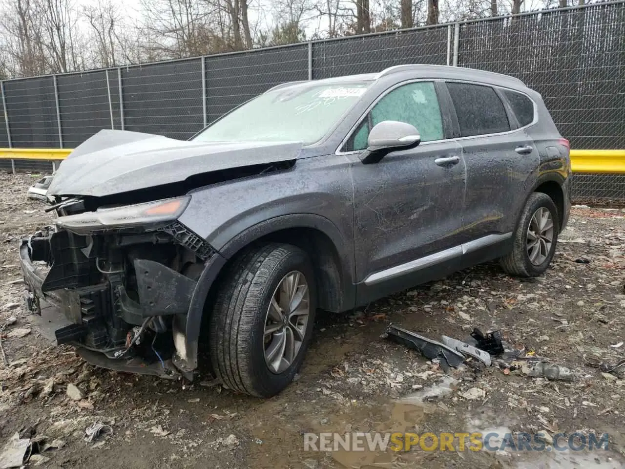 1 fotografías del automóvil dañado 5NMS53AD5KH003380 HYUNDAI SANTA FE 2019