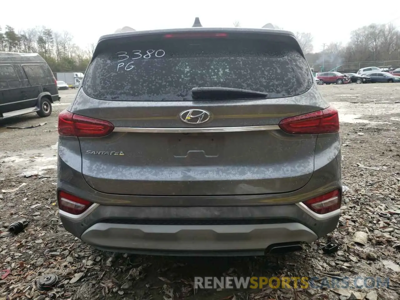 6 fotografías del automóvil dañado 5NMS53AD5KH003380 HYUNDAI SANTA FE 2019