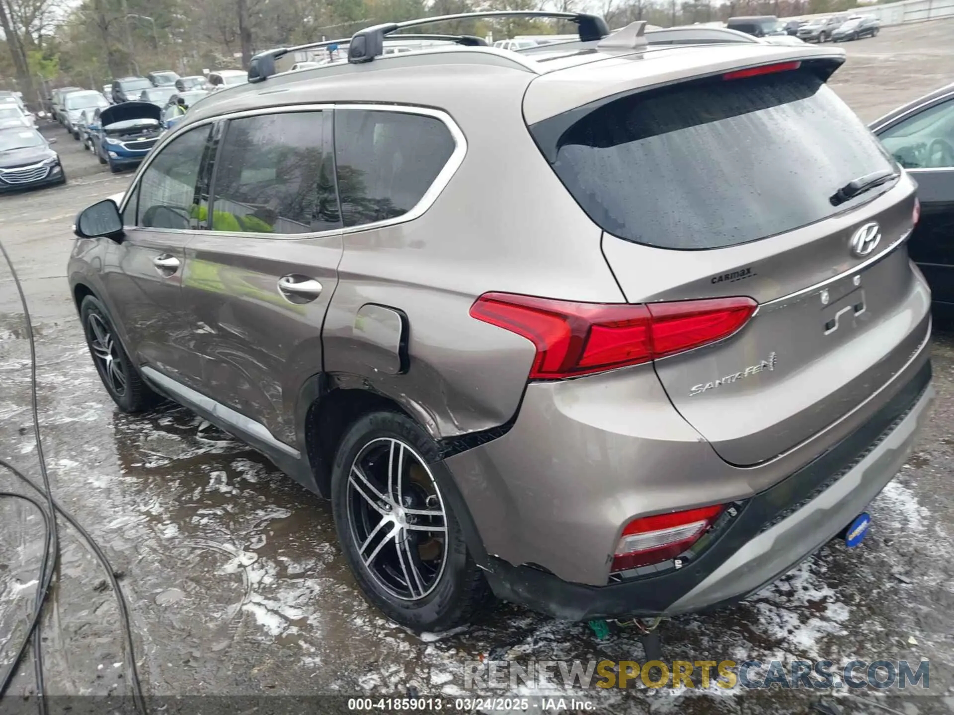 3 fotografías del automóvil dañado 5NMS53AD6KH003873 HYUNDAI SANTA FE 2019