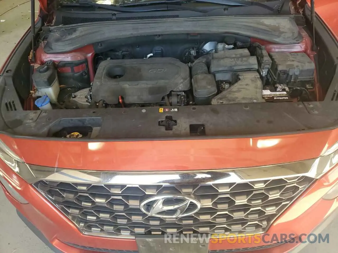 12 fotografías del automóvil dañado 5NMS53AD8KH039533 HYUNDAI SANTA FE 2019