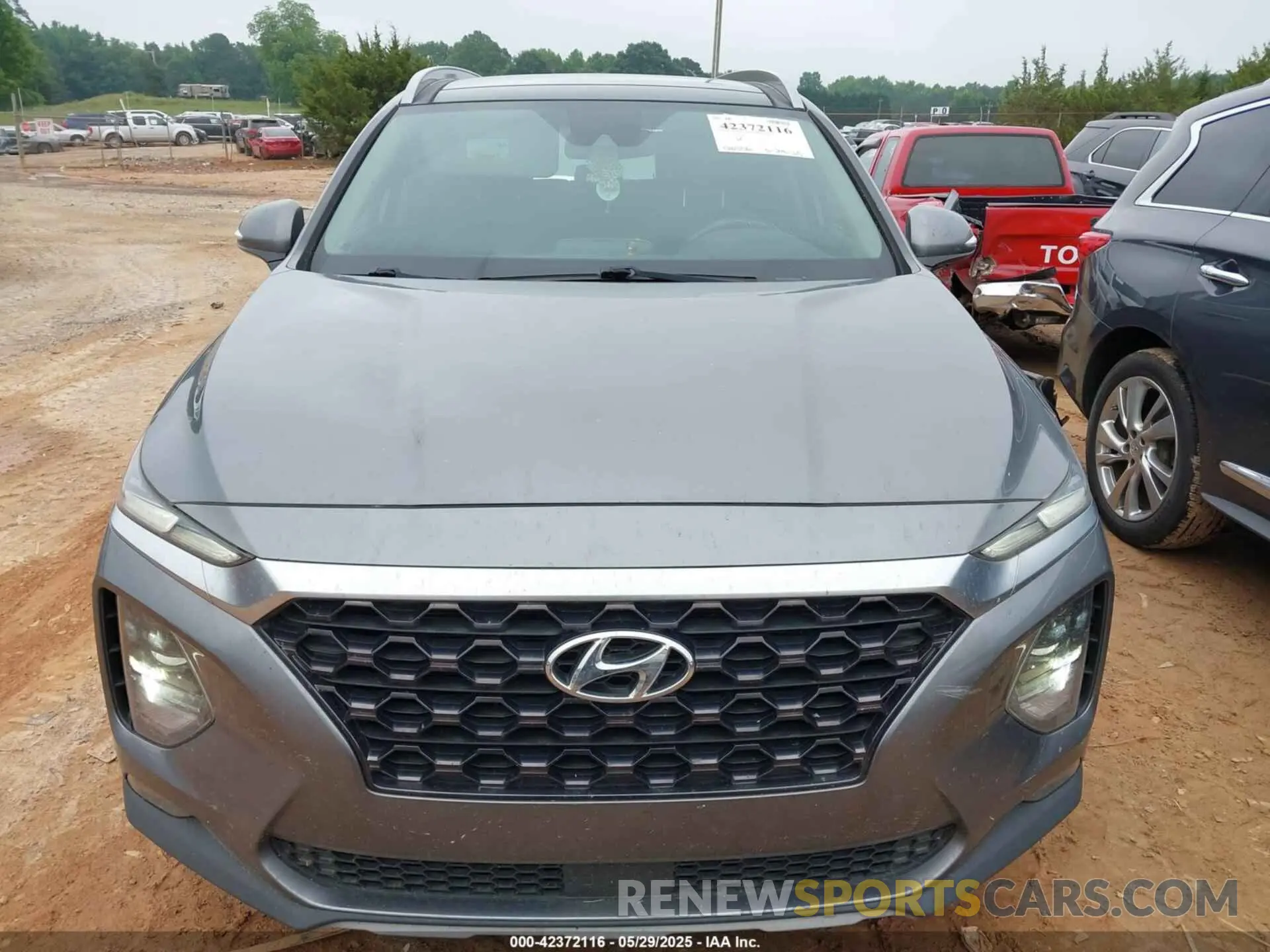 12 fotografías del automóvil dañado 5NMS53AD9KH001597 HYUNDAI SANTA FE 2019
