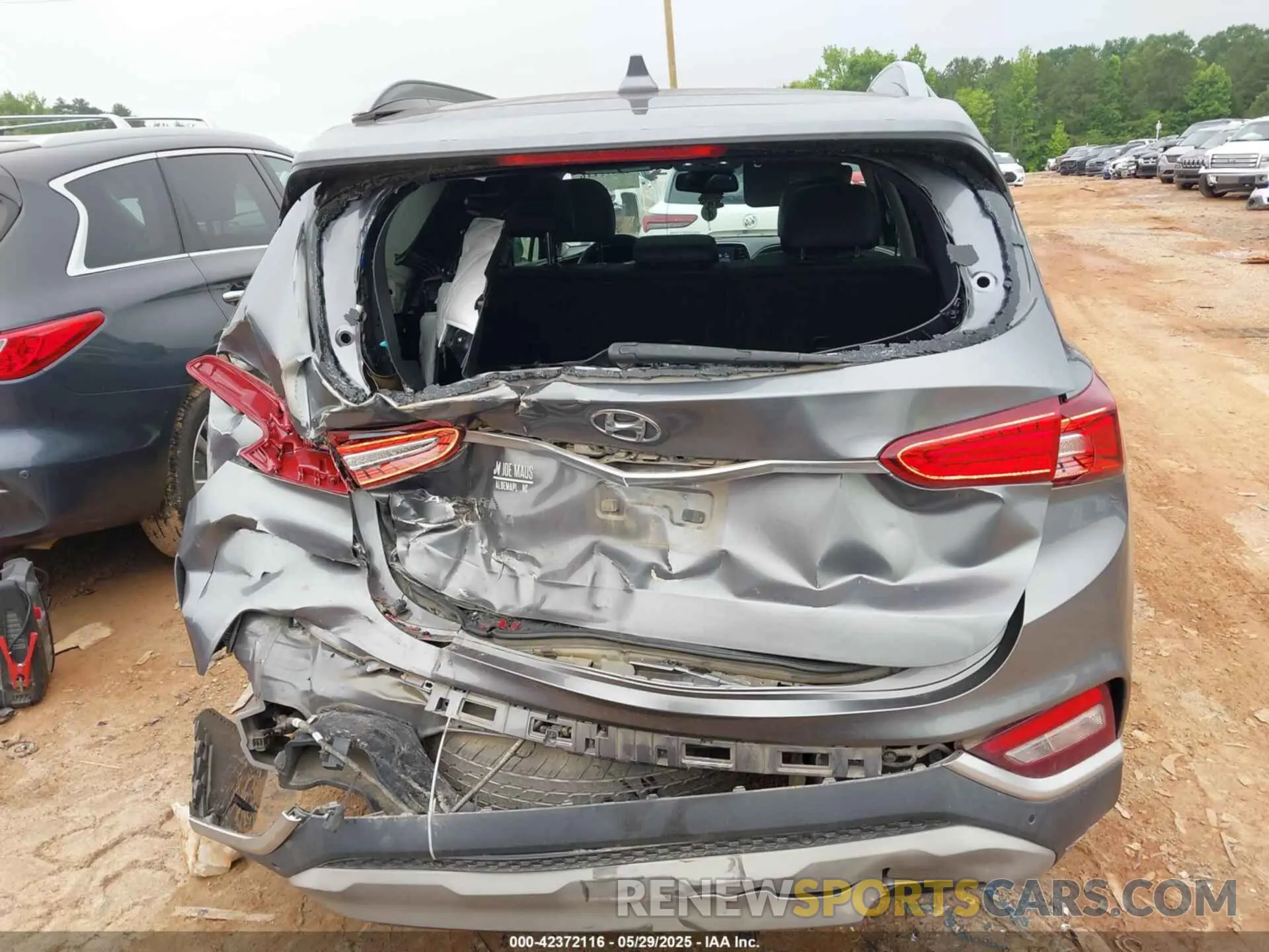 16 fotografías del automóvil dañado 5NMS53AD9KH001597 HYUNDAI SANTA FE 2019