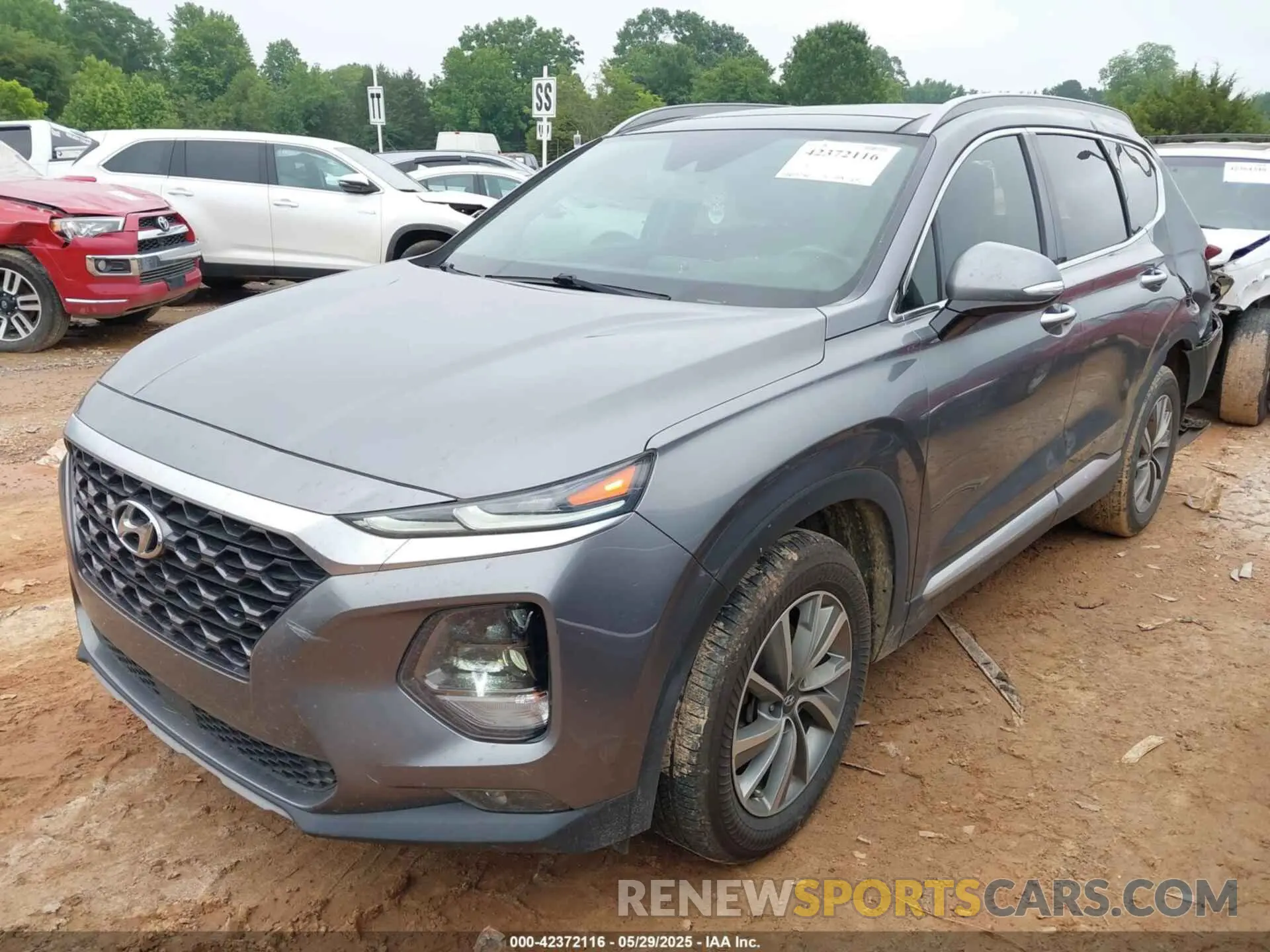 2 fotografías del automóvil dañado 5NMS53AD9KH001597 HYUNDAI SANTA FE 2019