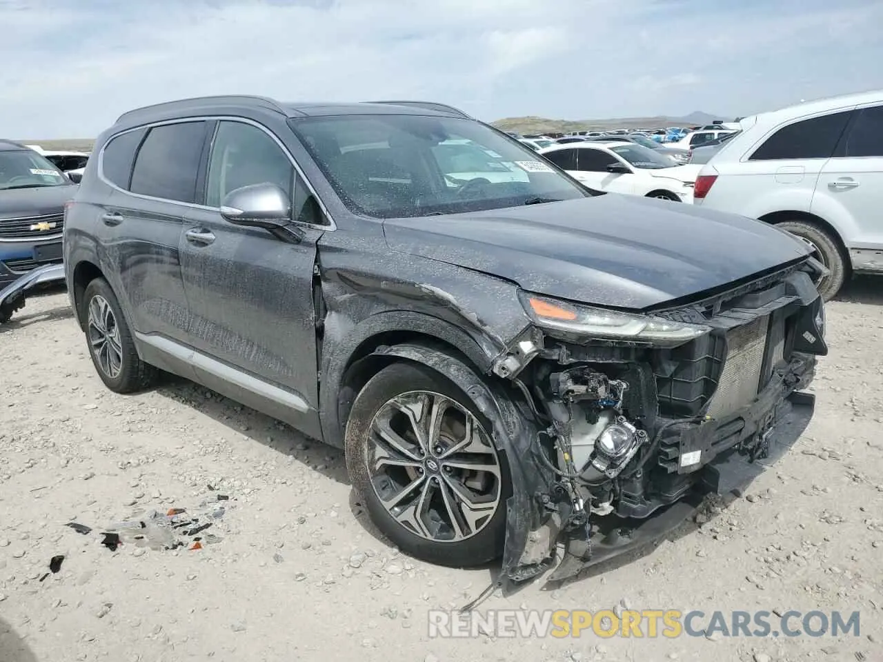 4 fotografías del automóvil dañado 5NMS5CAA0KH018326 HYUNDAI SANTA FE 2019