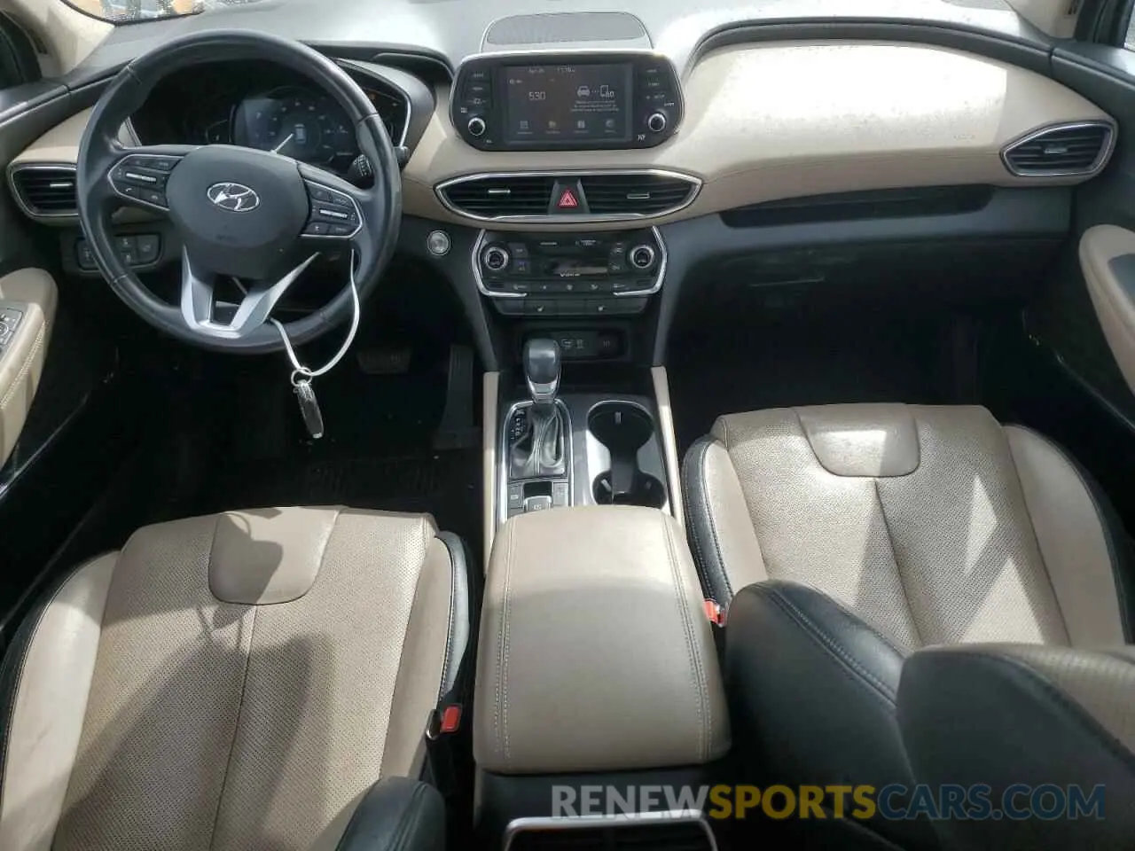 8 fotografías del automóvil dañado 5NMS5CAA0KH018326 HYUNDAI SANTA FE 2019