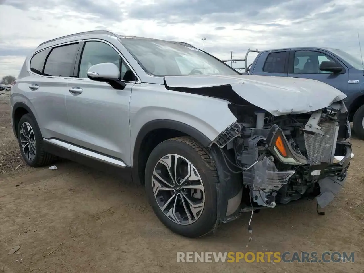4 fotografías del automóvil dañado 5NMS5CAA1KH083346 HYUNDAI SANTA FE 2019
