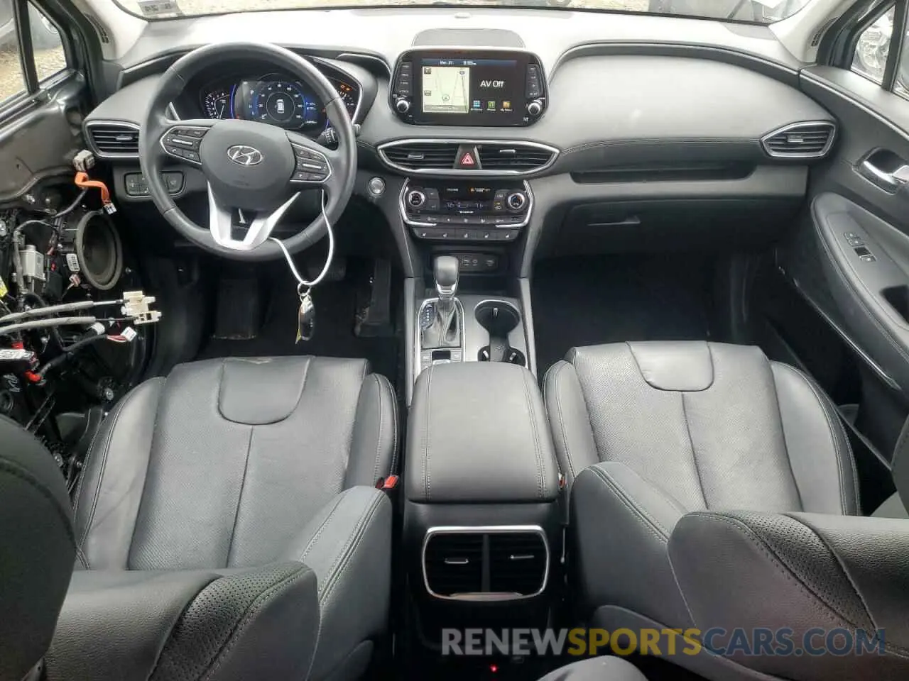 8 fotografías del automóvil dañado 5NMS5CAA1KH126034 HYUNDAI SANTA FE 2019