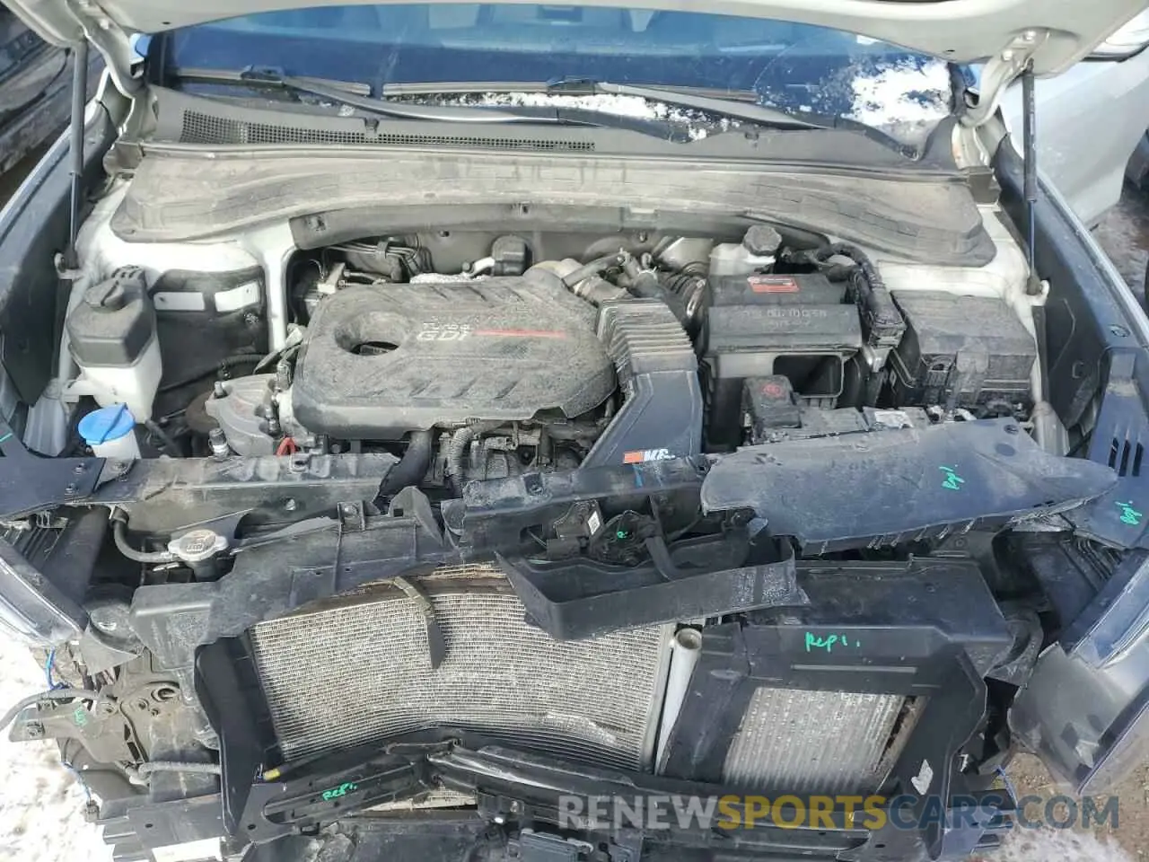 12 fotografías del automóvil dañado 5NMS5CAA2KH028243 HYUNDAI SANTA FE 2019