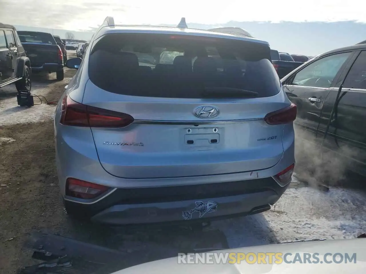 6 fotografías del automóvil dañado 5NMS5CAA2KH028243 HYUNDAI SANTA FE 2019