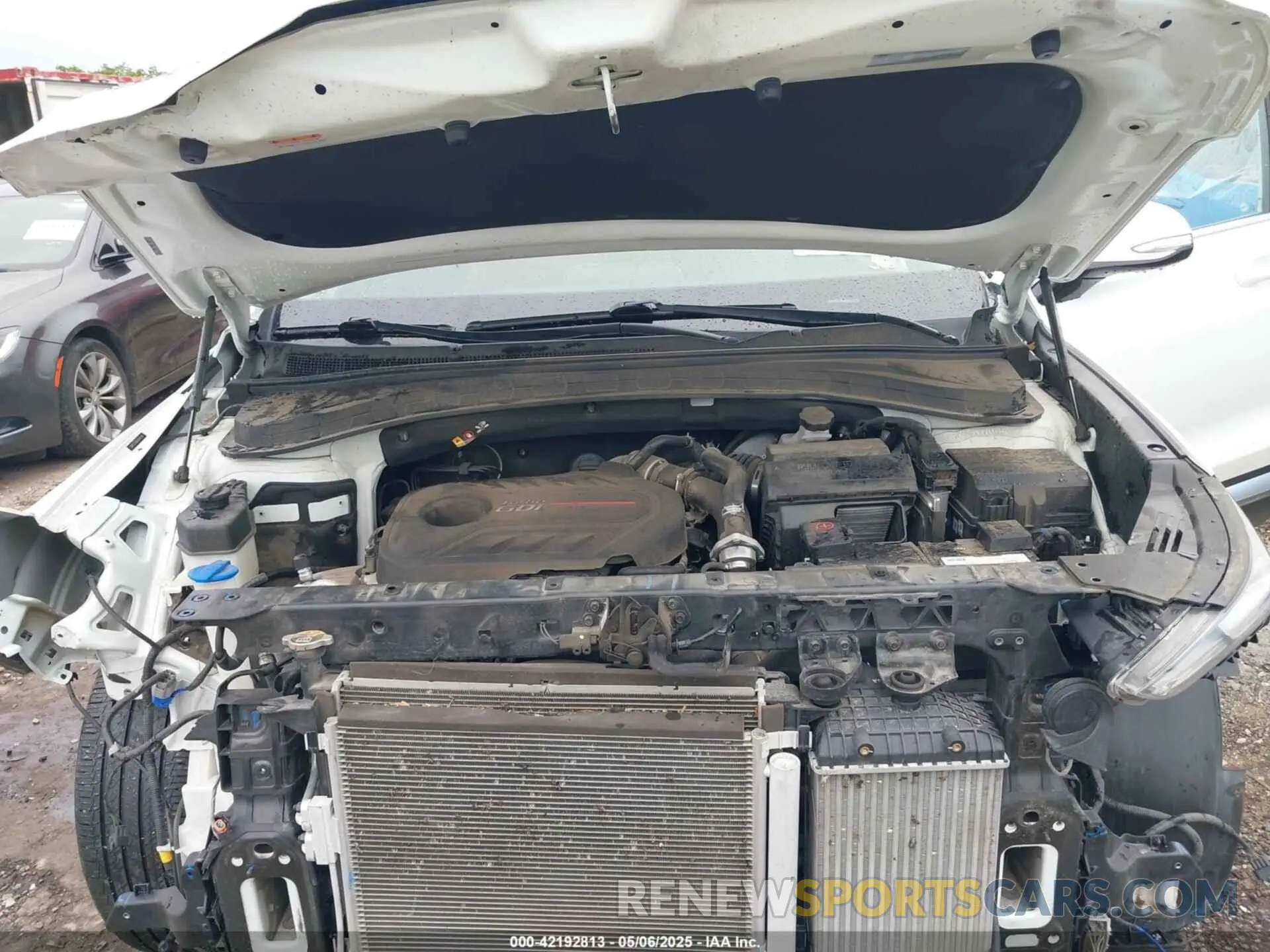 10 fotografías del automóvil dañado 5NMS5CAA4KH040376 HYUNDAI SANTA FE 2019