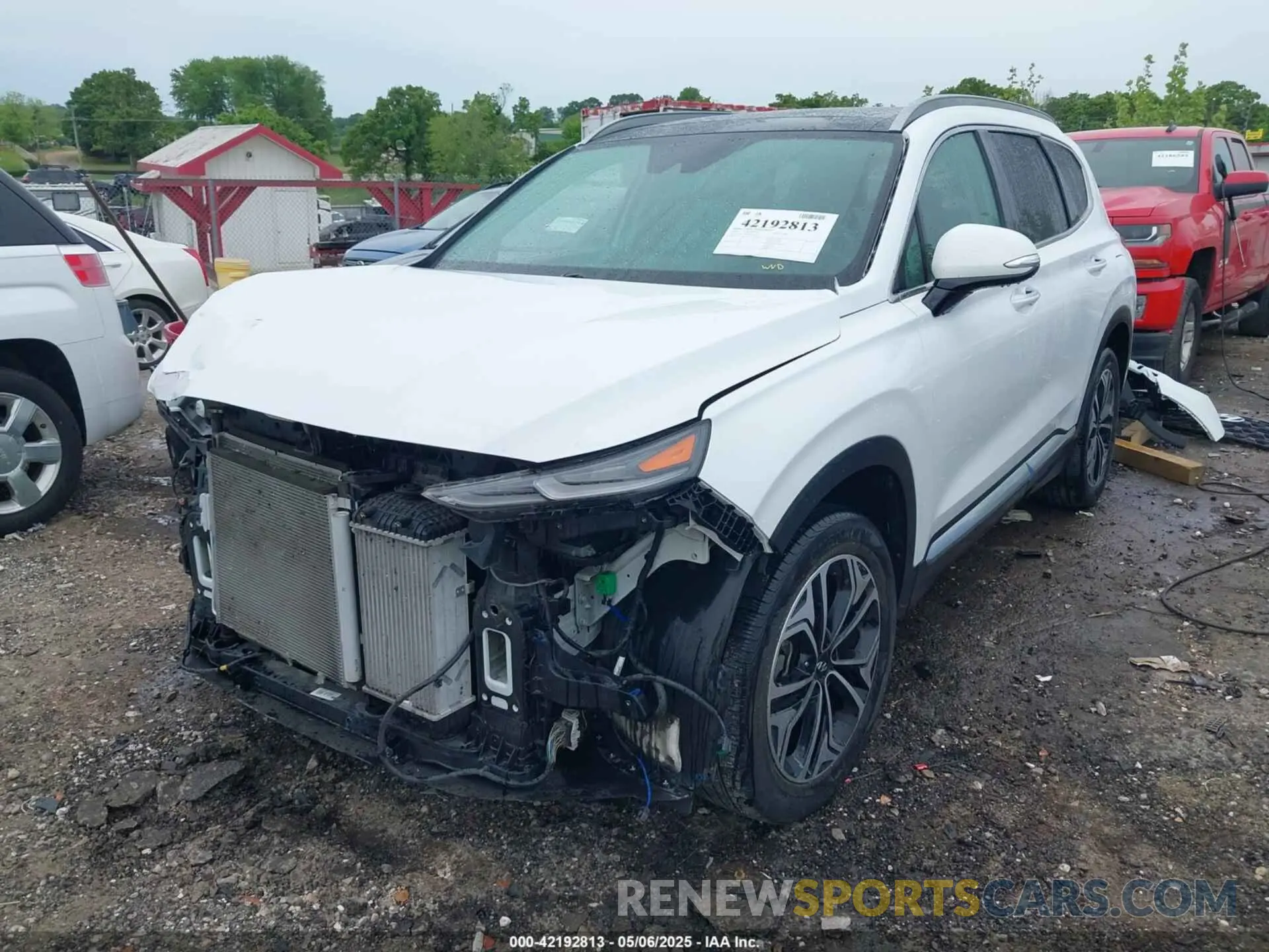 2 fotografías del automóvil dañado 5NMS5CAA4KH040376 HYUNDAI SANTA FE 2019