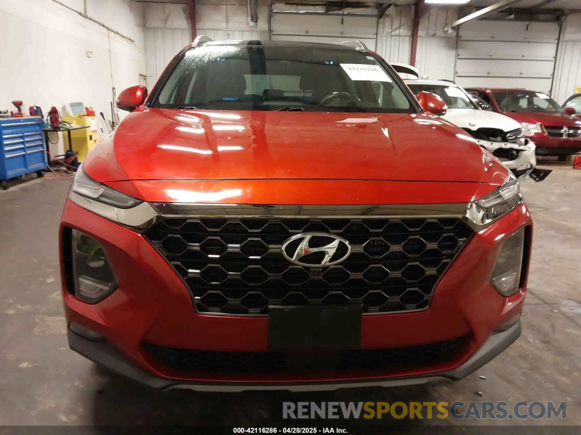 12 fotografías del automóvil dañado 5NMS5CAA4KH067125 HYUNDAI SANTA FE 2019