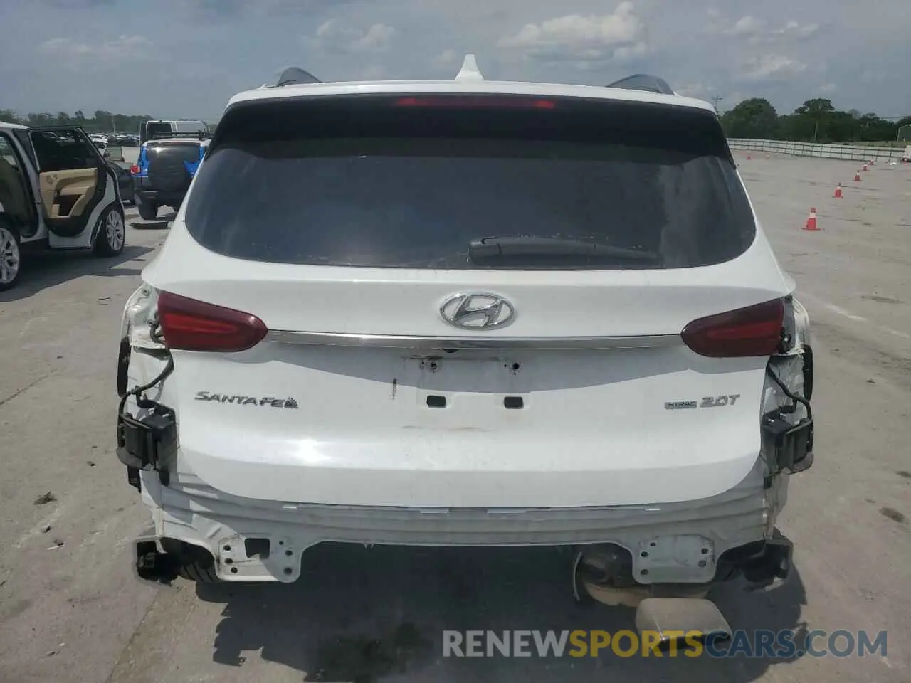 6 fotografías del automóvil dañado 5NMS5CAA6KH031484 HYUNDAI SANTA FE 2019