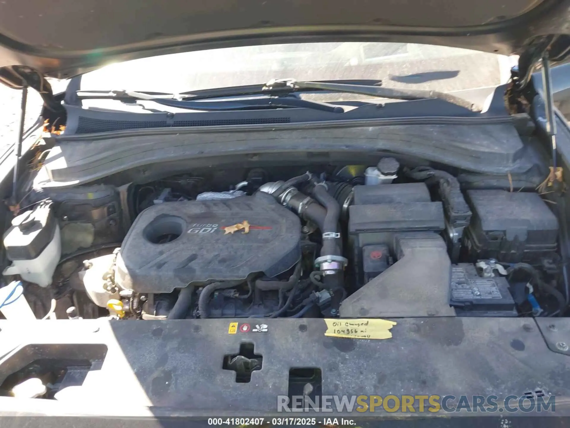 10 fotografías del automóvil dañado 5NMS5CAA6KH075047 HYUNDAI SANTA FE 2019