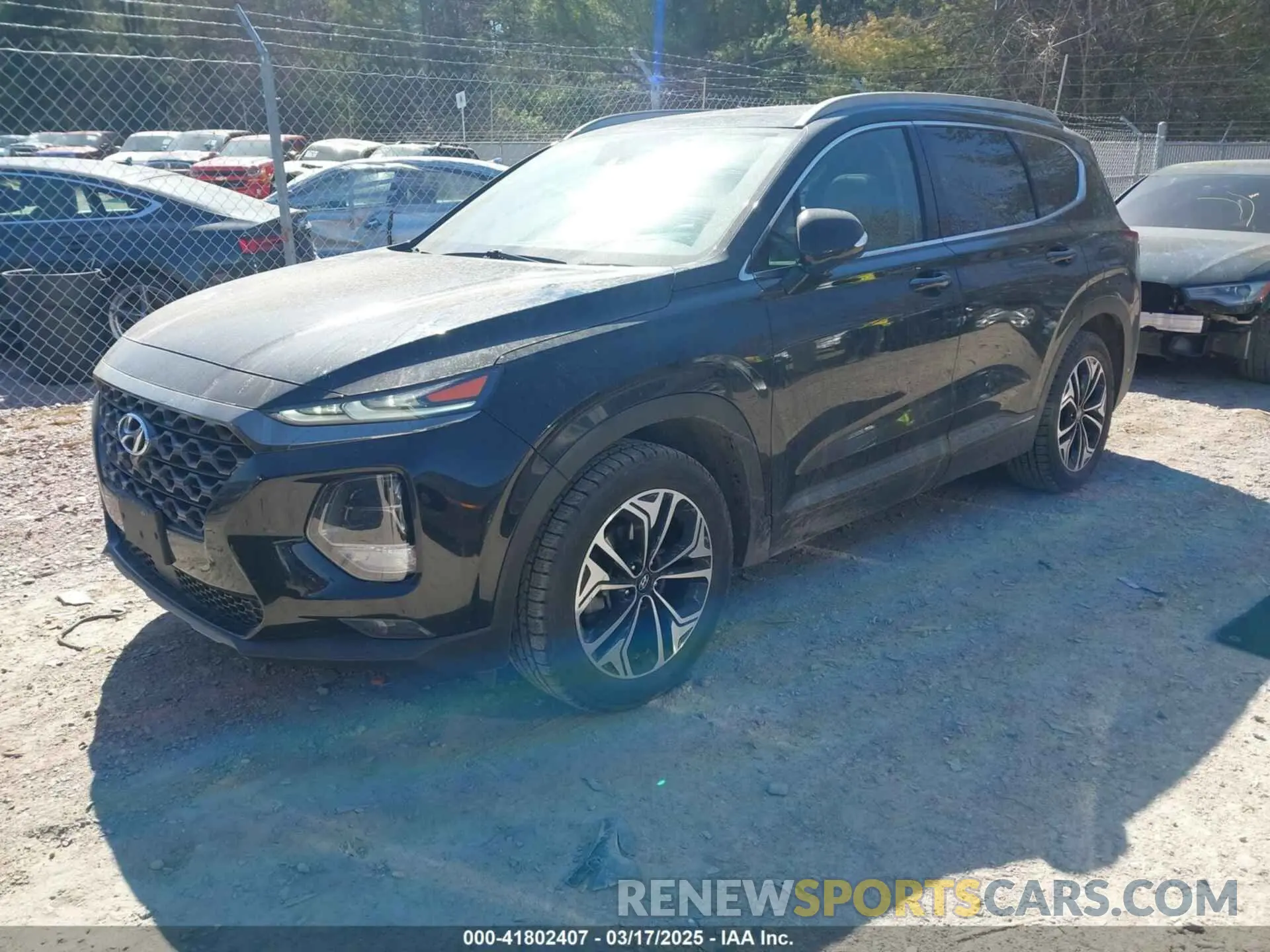 2 fotografías del automóvil dañado 5NMS5CAA6KH075047 HYUNDAI SANTA FE 2019