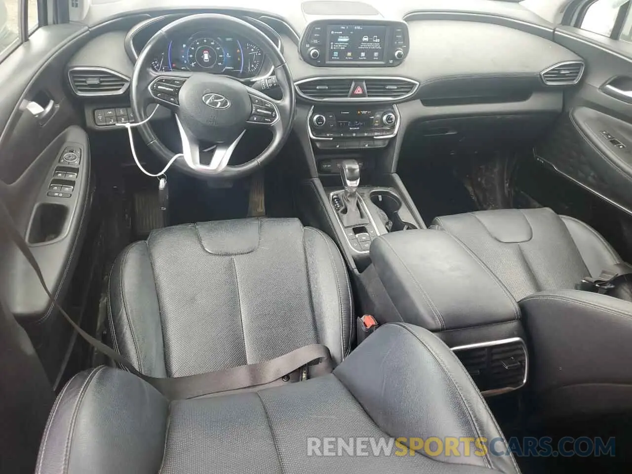 8 fotografías del automóvil dañado 5NMS5CAA6KH101453 HYUNDAI SANTA FE 2019