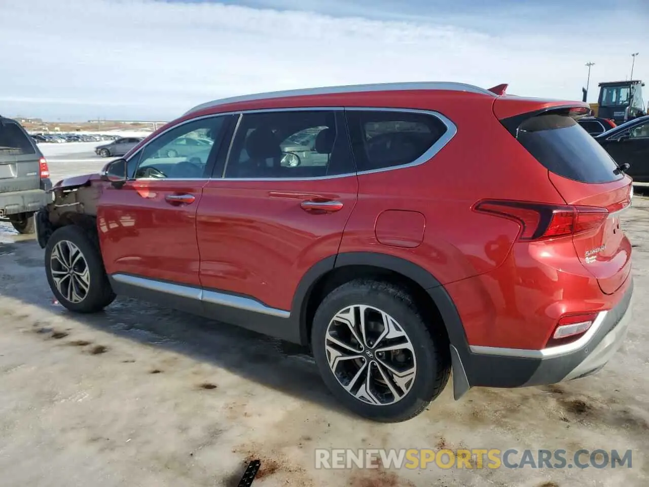 2 fotografías del automóvil dañado 5NMS5CAA8KH063336 HYUNDAI SANTA FE 2019