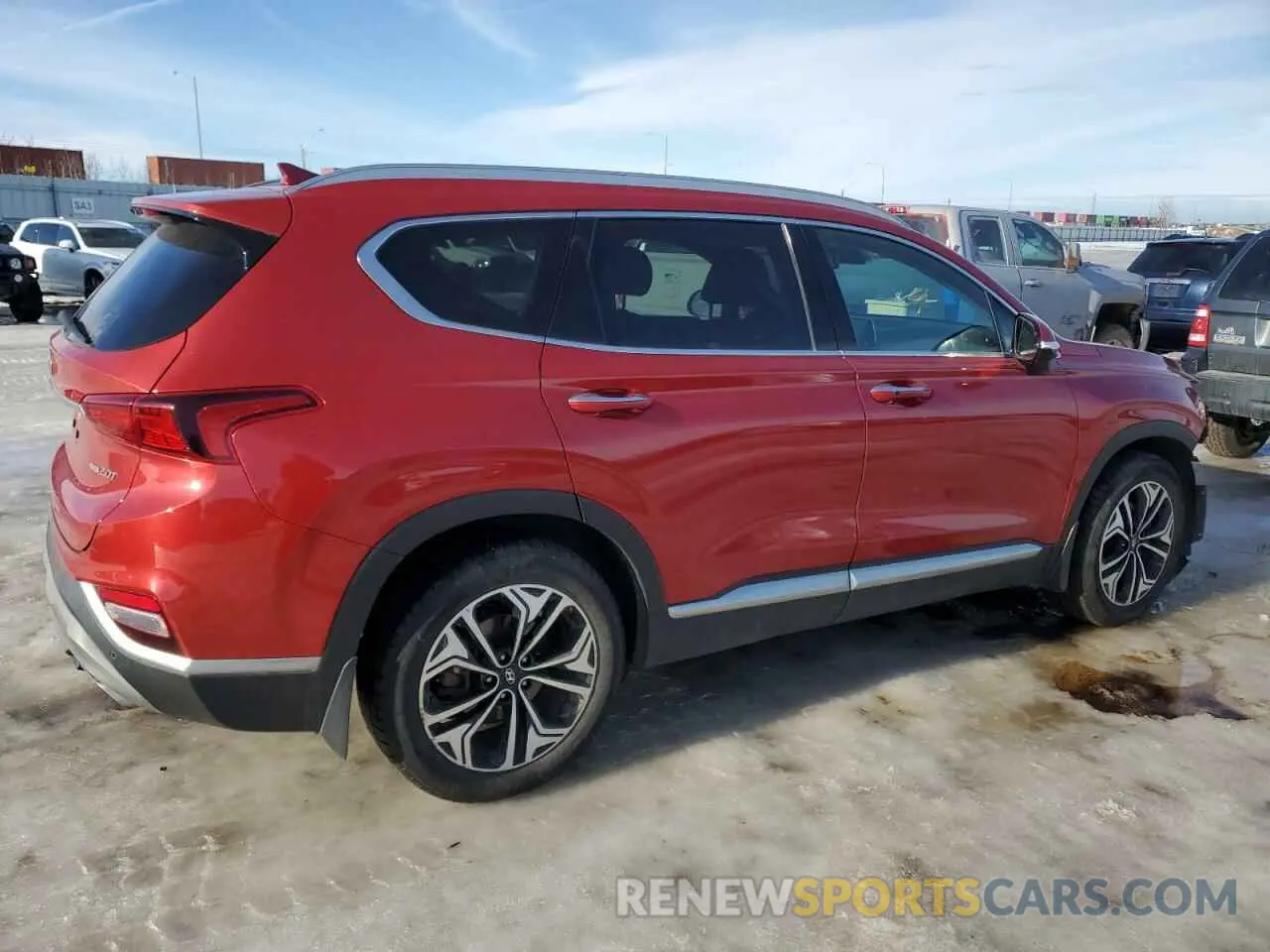 3 fotografías del automóvil dañado 5NMS5CAA8KH063336 HYUNDAI SANTA FE 2019