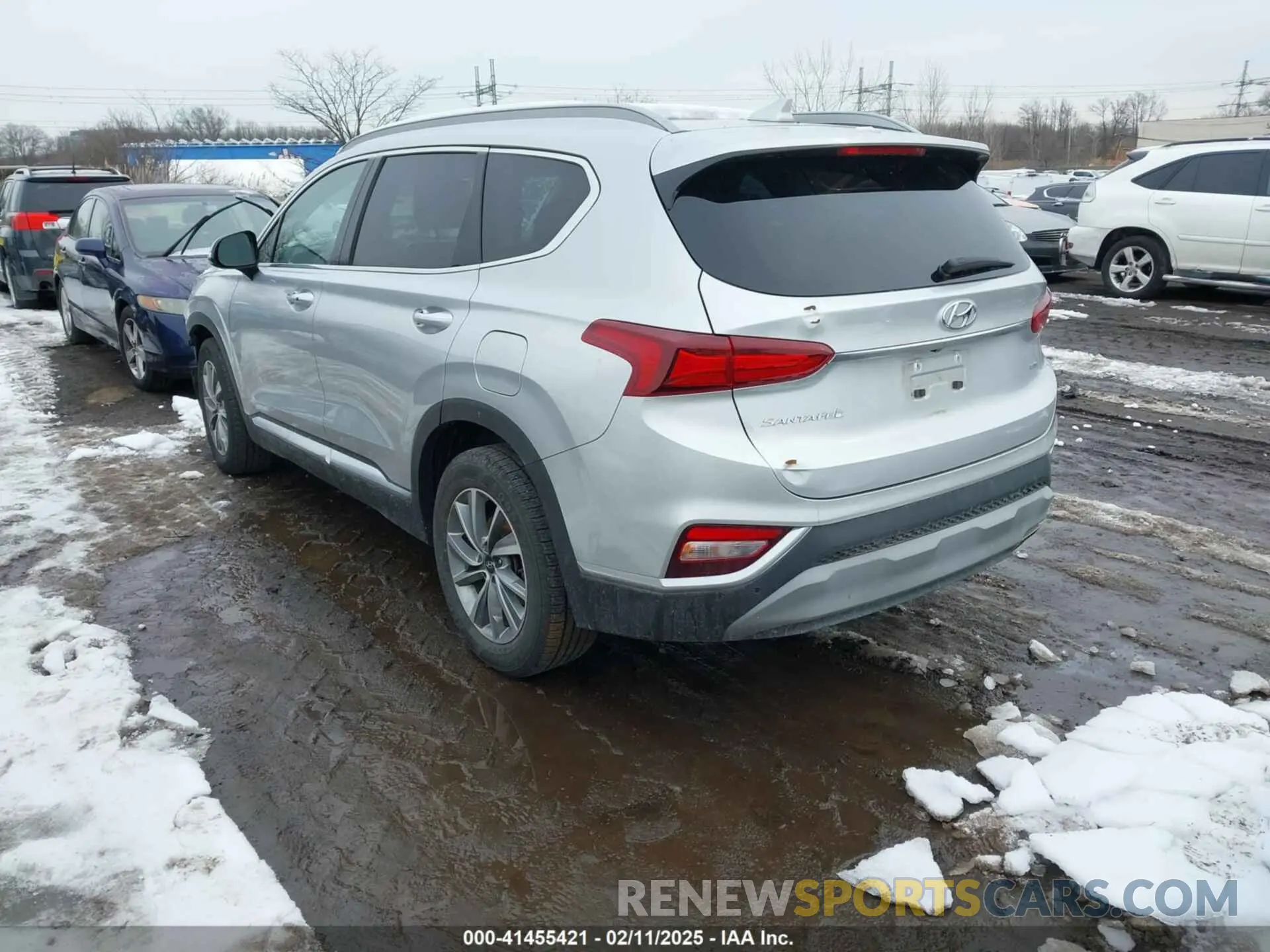 3 fotografías del automóvil dañado 5NMS5CAD1KH000394 HYUNDAI SANTA FE 2019
