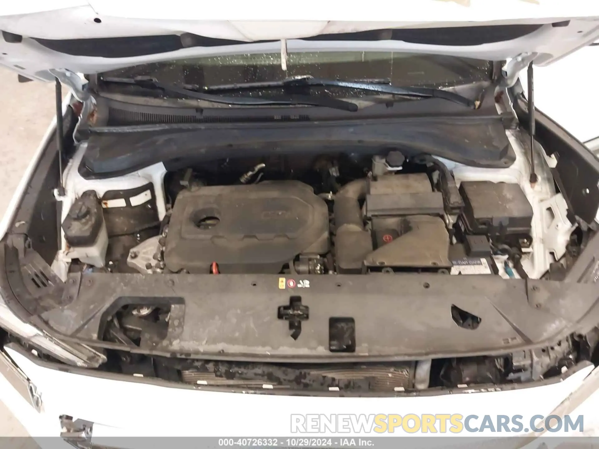 10 fotografías del automóvil dañado 5NMS5CAD2KH021934 HYUNDAI SANTA FE 2019