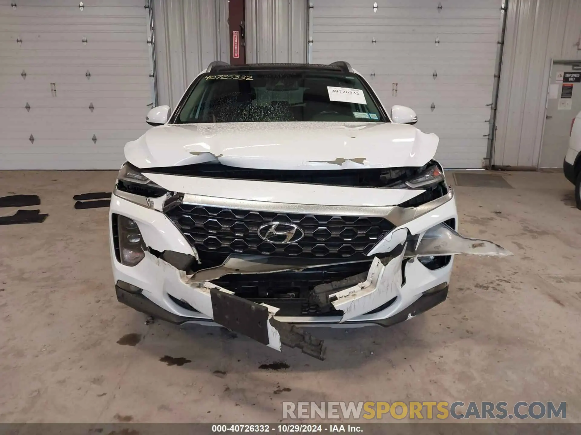 12 fotografías del automóvil dañado 5NMS5CAD2KH021934 HYUNDAI SANTA FE 2019