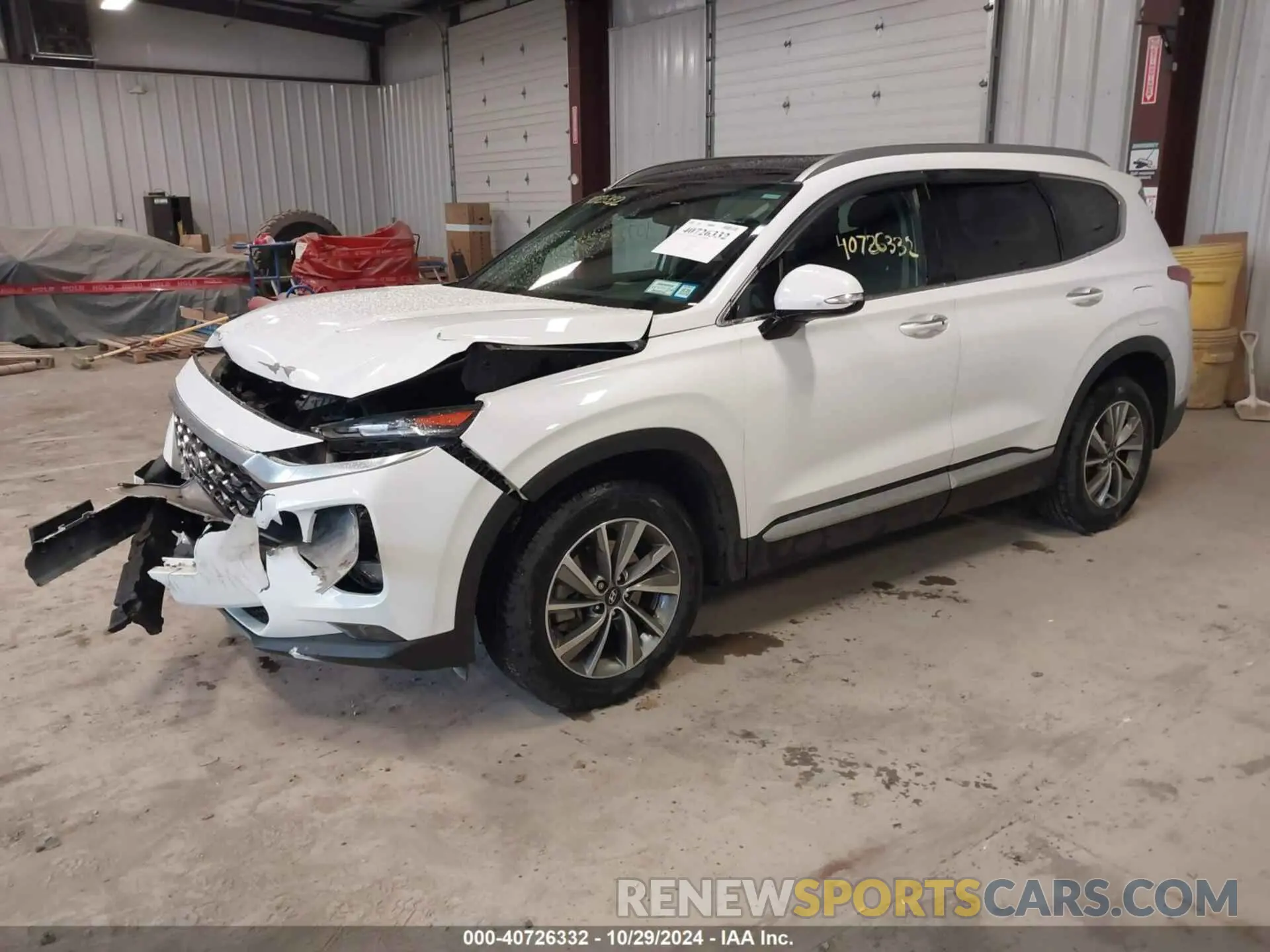 2 fotografías del automóvil dañado 5NMS5CAD2KH021934 HYUNDAI SANTA FE 2019