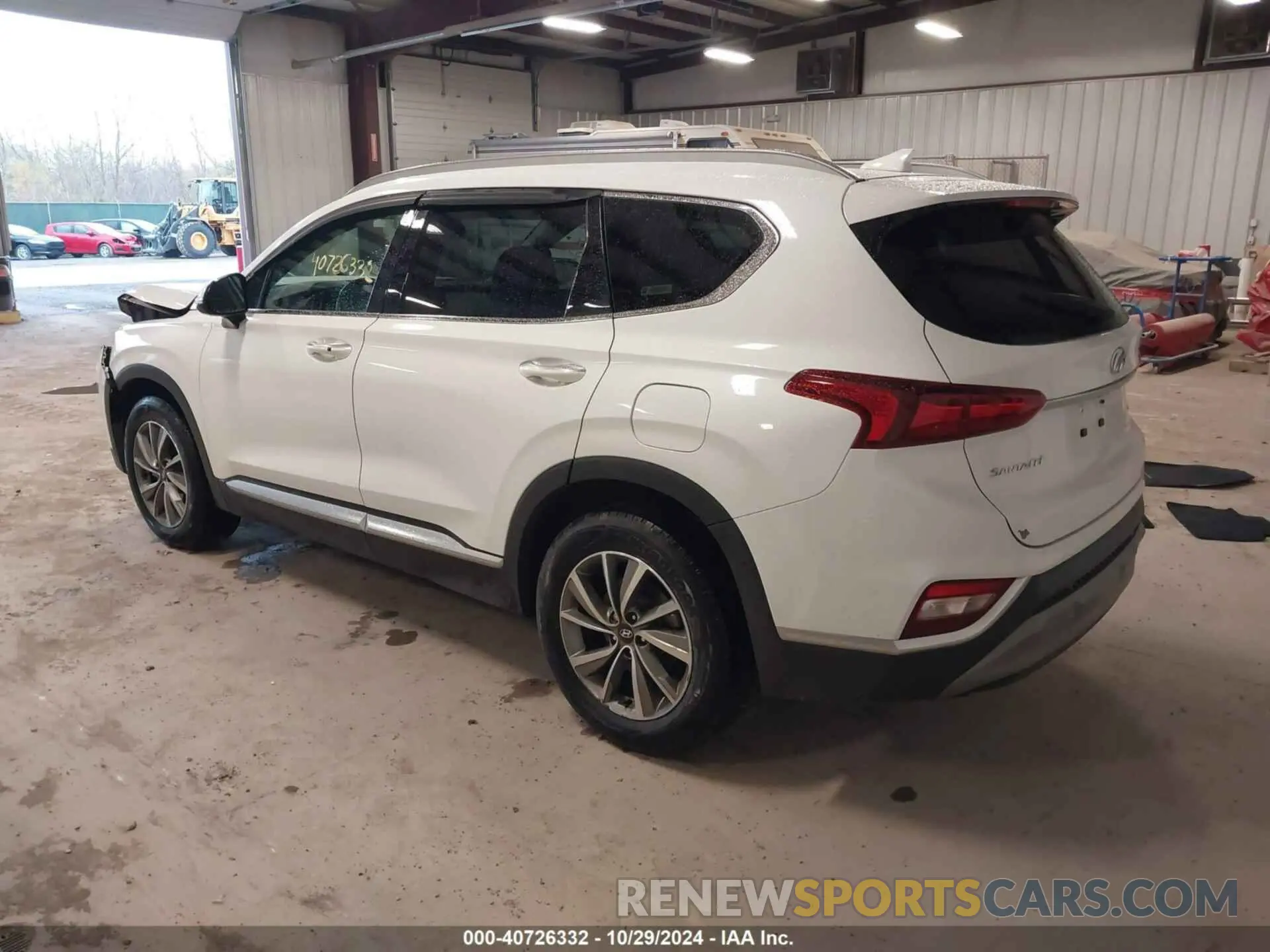 3 fotografías del automóvil dañado 5NMS5CAD2KH021934 HYUNDAI SANTA FE 2019
