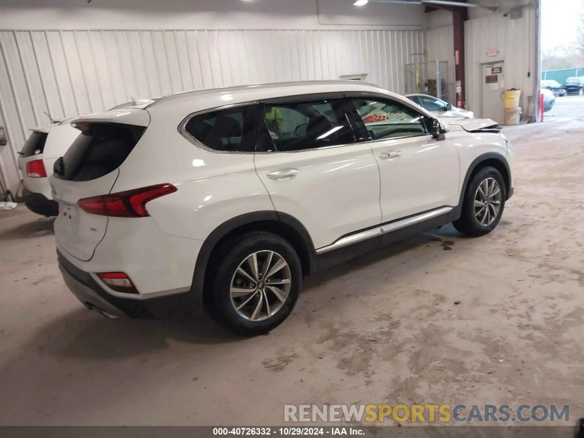 4 fotografías del automóvil dañado 5NMS5CAD2KH021934 HYUNDAI SANTA FE 2019