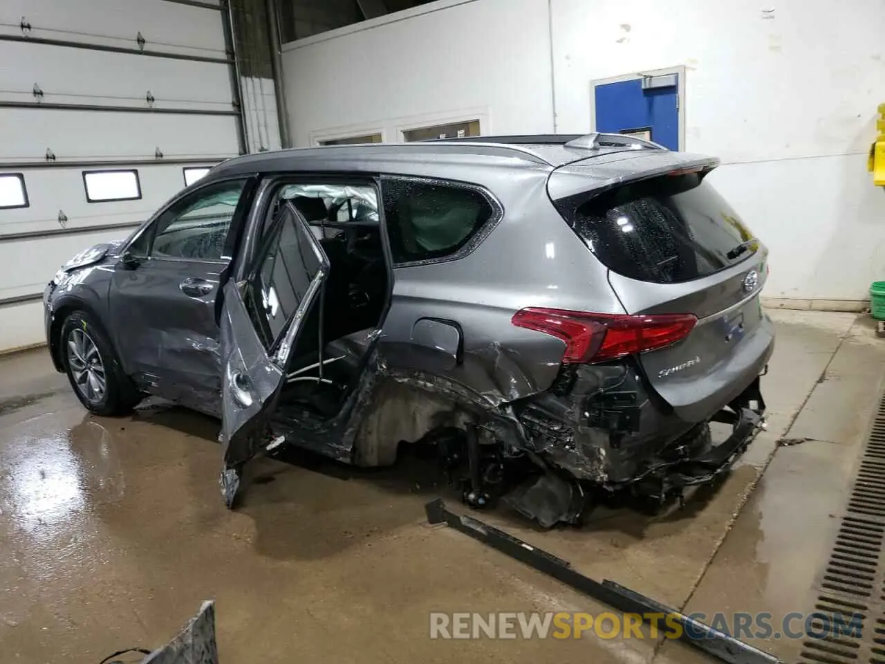 2 fotografías del automóvil dañado 5NMS5CAD2KH135223 HYUNDAI SANTA FE 2019