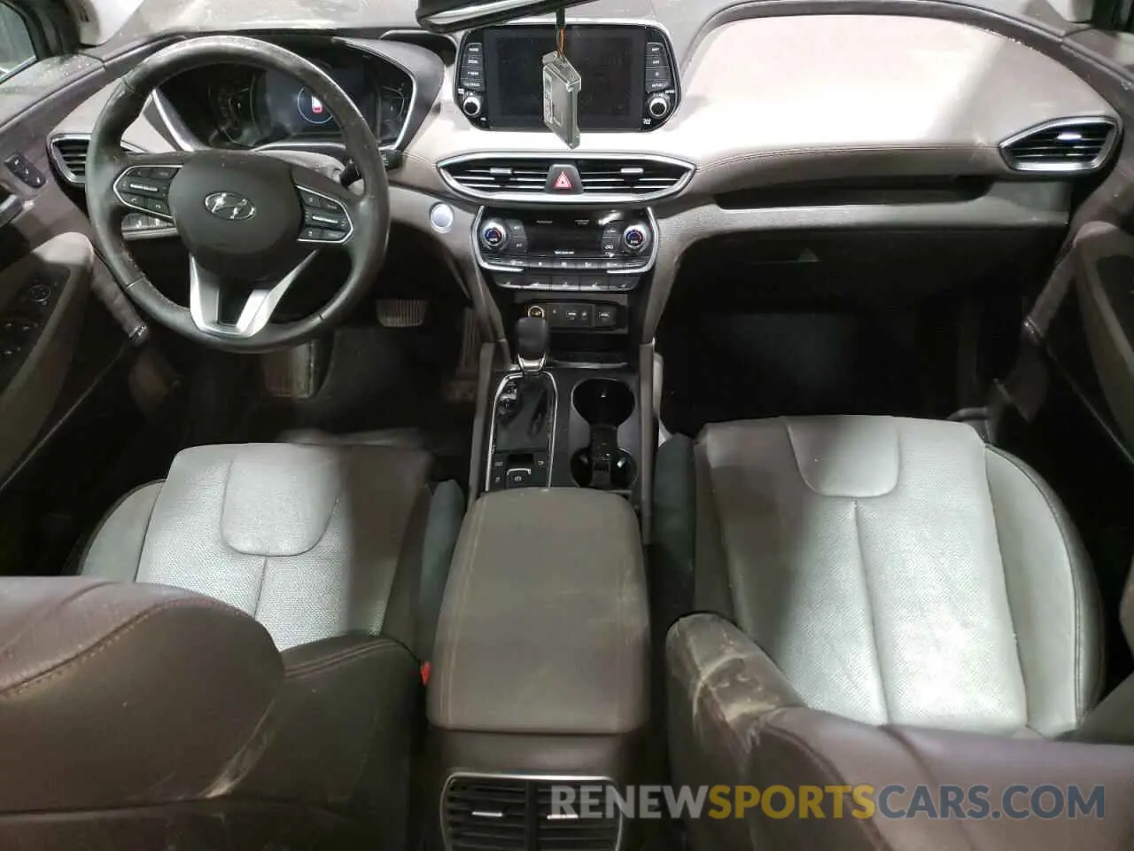 8 fotografías del automóvil dañado 5NMS5CAD2KH135223 HYUNDAI SANTA FE 2019