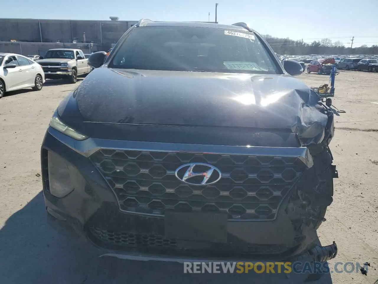 5 fotografías del automóvil dañado 5NMS5CAD3KH068714 HYUNDAI SANTA FE 2019