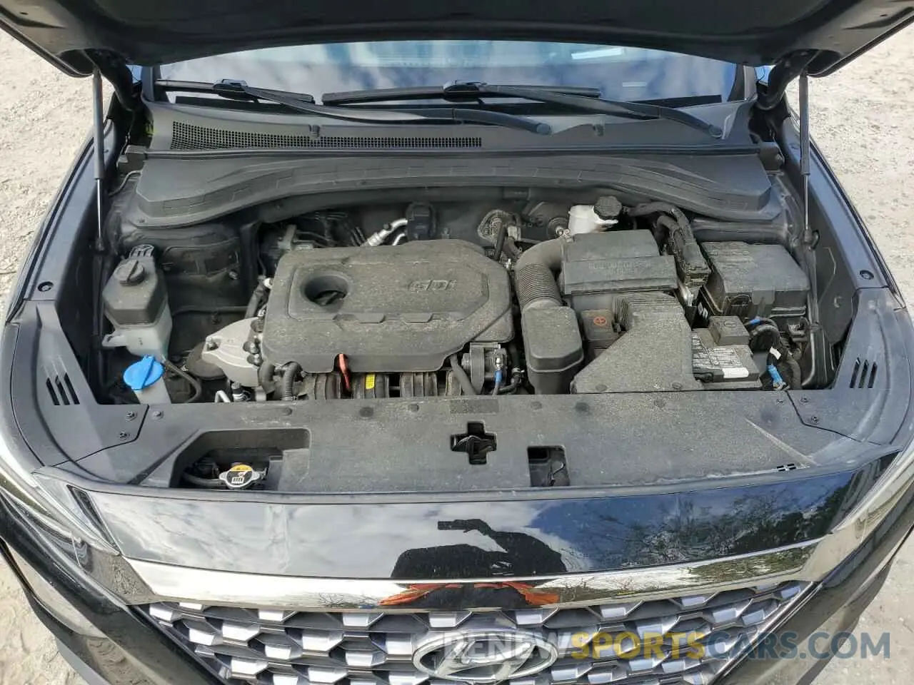 14 fotografías del automóvil dañado 5NMS5CAD8KH101898 HYUNDAI SANTA FE 2019
