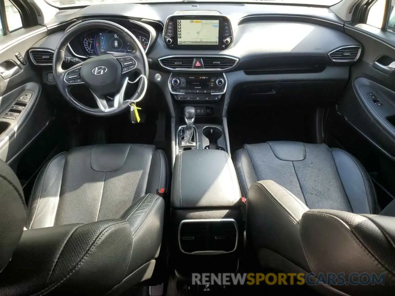 8 fotografías del automóvil dañado 5NMS5CAD8KH101898 HYUNDAI SANTA FE 2019