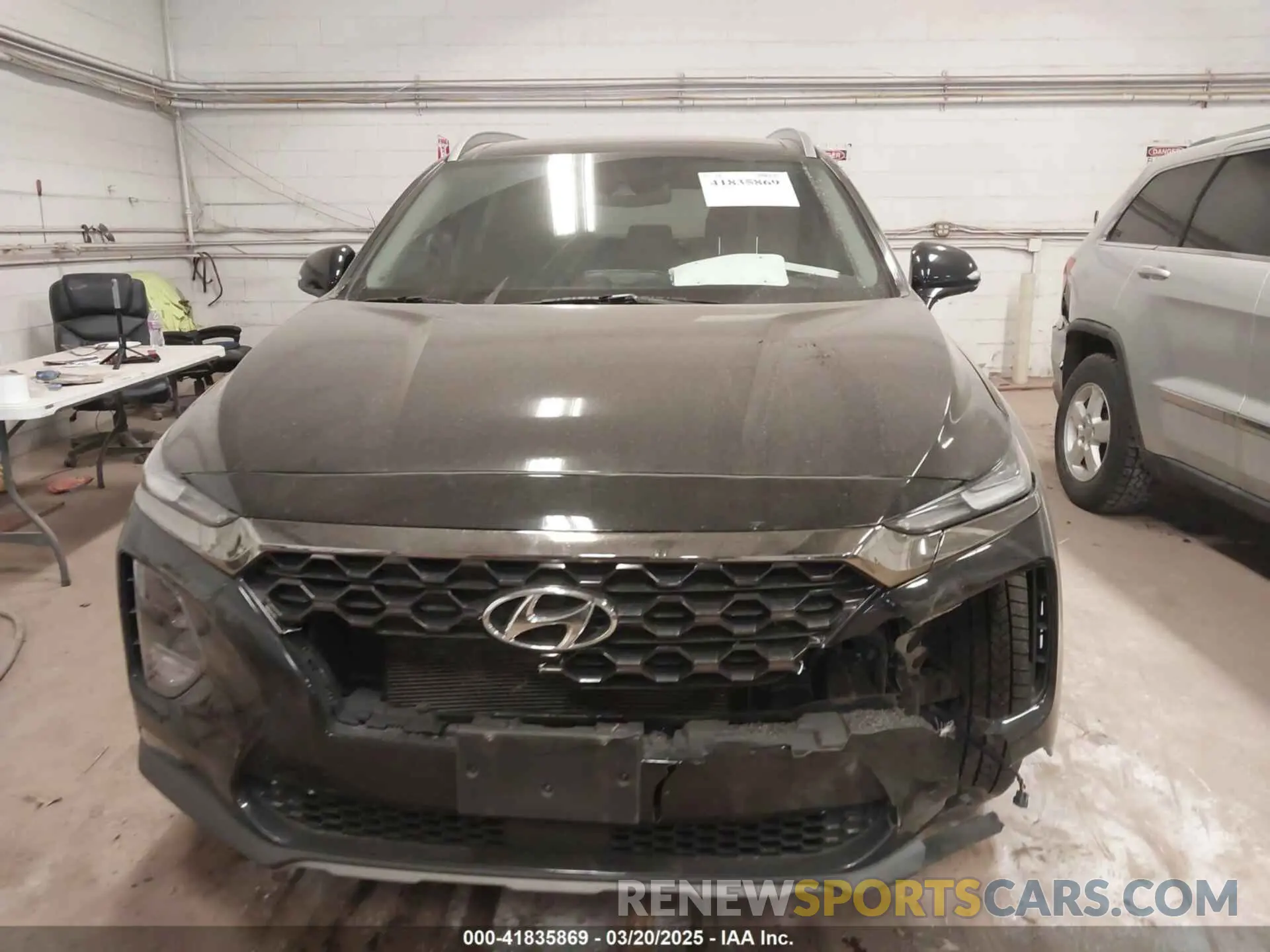 12 fotografías del automóvil dañado 5NMS5CAD9KH002846 HYUNDAI SANTA FE 2019