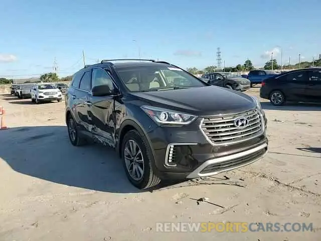 11 fotografías del automóvil dañado KM8SM4HF0KU302683 HYUNDAI SANTA FE 2019
